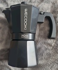 Wecook Bella Cafetera Moka Express 6-Cup Coffee Maker Black - BNIB