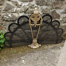 Vintage Brass Peacock Folding