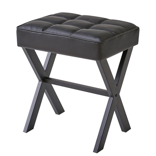 Square makeup stool - stool, x-leg