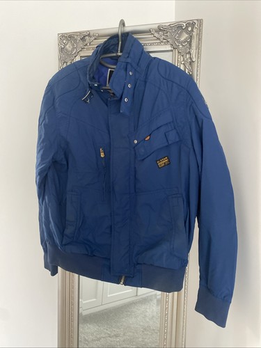 Mens star raw blue zip - blue,