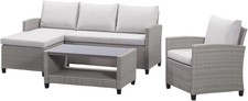 Stockholm Grey 4 Seater Chaise