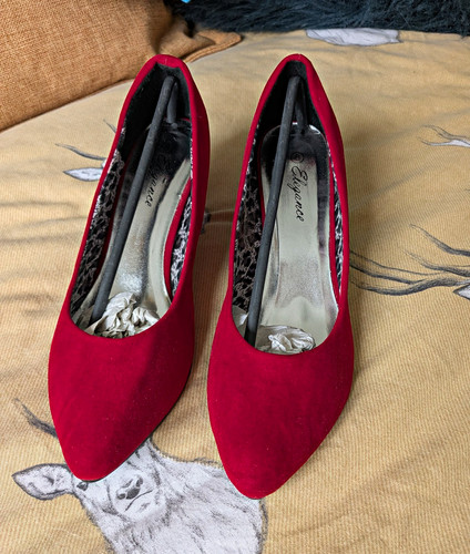 Elegance women red suede - elegance,