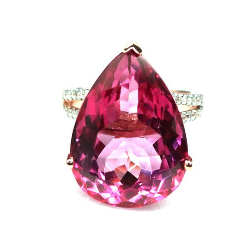 Pink mystic topaz white - white, zircon