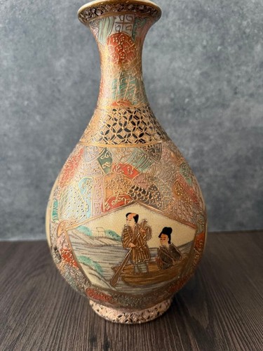 Satsuma ware gold moriage - satsuma,
