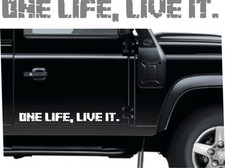 ONE LIFE LIVE IT, STICKERS