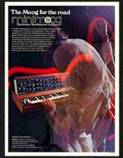 Advert Photo 501 20 mini moog synthesiser organ
