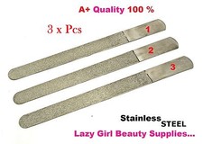 3x Diamond DEB FILE 6"Skin Toe NAIL Care Podiatry Manicure Pedicure FOOT DRESSER