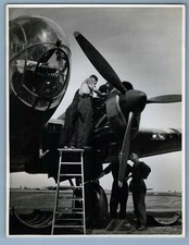 HANDLEY PAGE HEREFORD HP.53 NAPIER DAGGER ENGINE ORIGINAL PRESS PHOTO RAF WW2