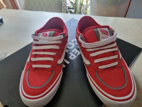 Vans rowley red skater shoes