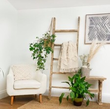 Reclaimed Wood Blanket Ladder,