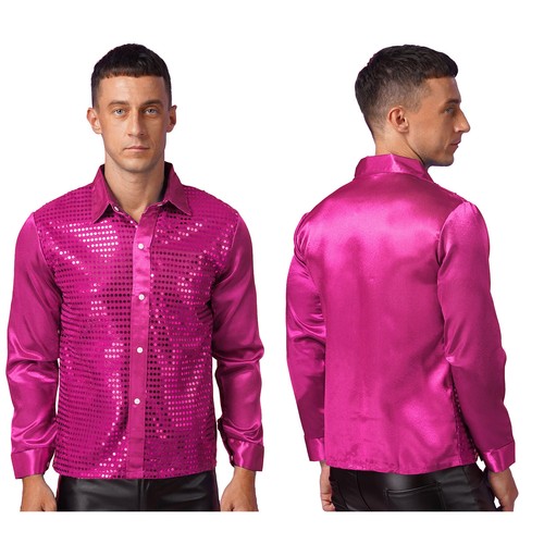 Ukmen 70s sequin button down - ukmen,