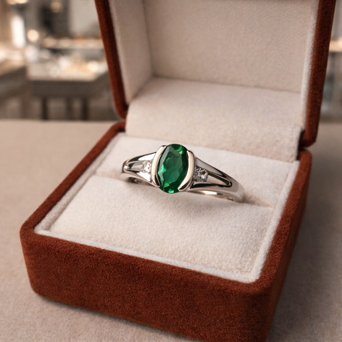 Natural emerald and - natural,