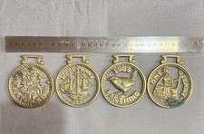 4 x Horse Brasses Sixpence