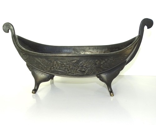 Antique chinese bronze boat - chinese,