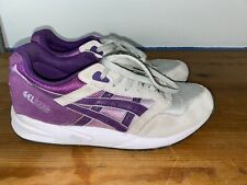 Asics gel Saga purple & grey gradiant running trainers size 6.5