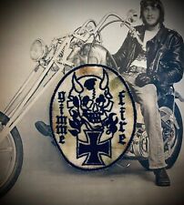 IRON CROSS PATCH vintage biker outlaw mc car club 60's 50's 70's motorcycle 1%er