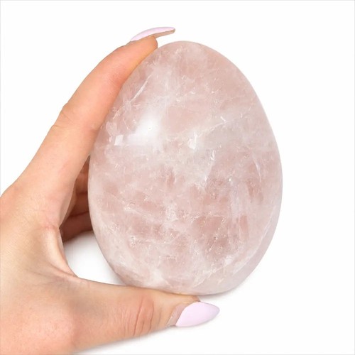 Large rose quartz crystal - rose,