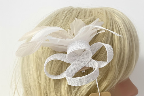 Small looped fascinator - looped, on