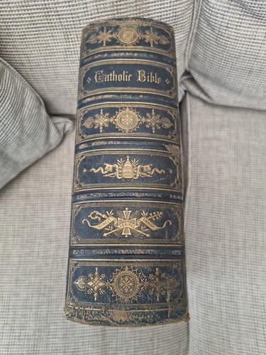 Antique victorian family bible - family,