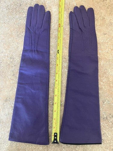 Long leather purple - long, opera