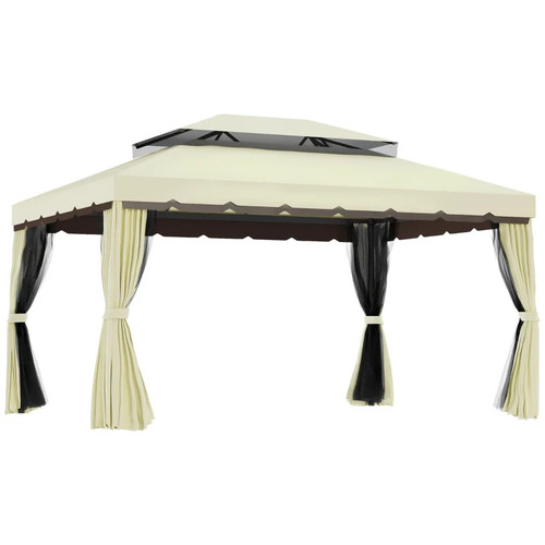 6m aluminium gazebo - 3m,
