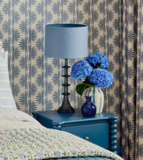 John Lewis Reflection Resin Table Lamp Base Frosted Blue H45cm