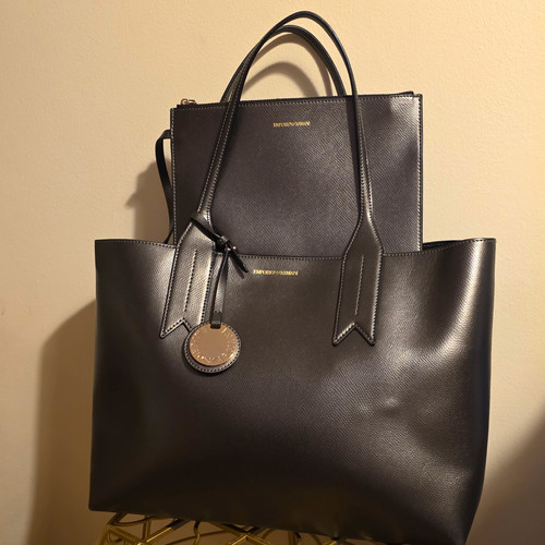 Emporio armani pebbled faux - armani,