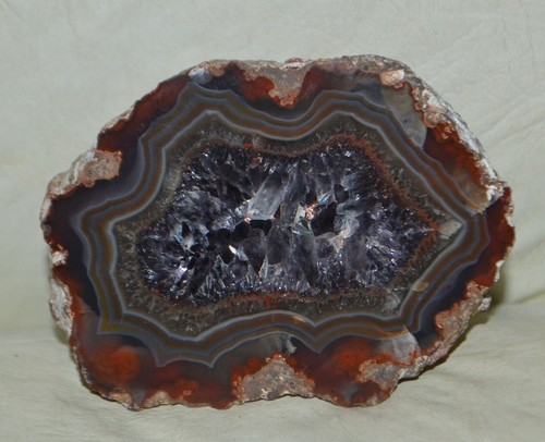 Pair condor agate amethyst - agate, w/