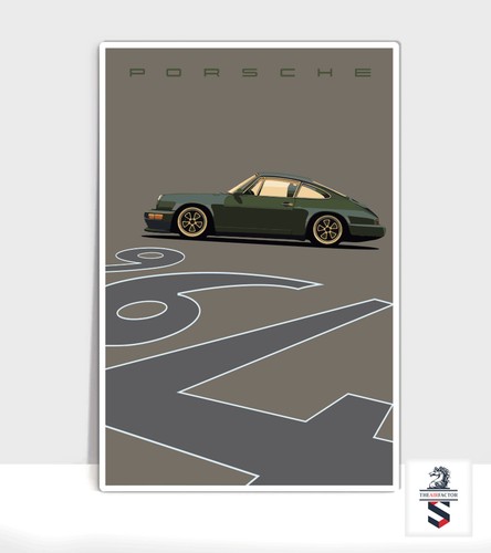 Porsche 964 outlaw olive green - 964,