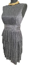 Connected Apparel Womens 1920’s Style Flapper Tiered Party Cocktail Dress Uk 8 E