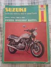 Suzuki GSX/GS 1000 & 1100 4 Valve Fours Haynes Workshop Manual T ET LT EX EZ ED