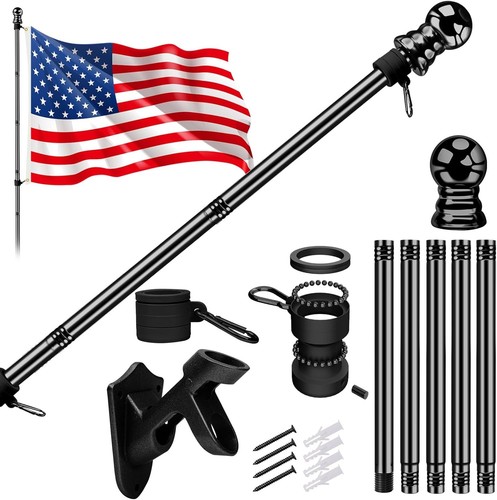 American flag with pole - american,