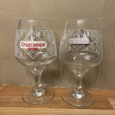 Cruzcampo Beer Glass Pair