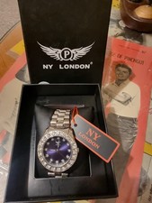 NY London Mens Gold Tone Watch