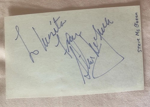Steve mcqueen hand signed - steve,