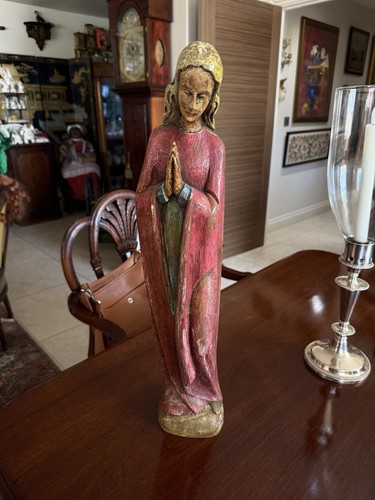 Large carved antique virgin - antique,