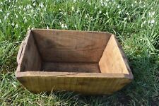 OLD ANTIQUES VINTAGE WOODEN IRISH DOUGH TROUGH /GARDEN PLANTER  KITCHENALIA