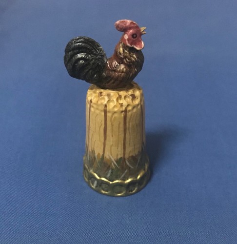 Cockerel straw thimble - on, my