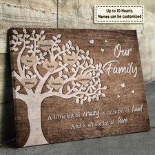 Family Tree Canvas Wall Art