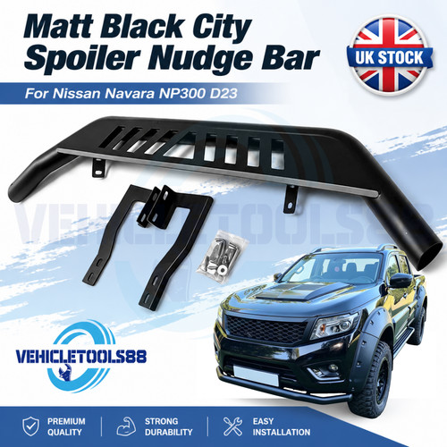 Matt black city spoiler nudge - black,