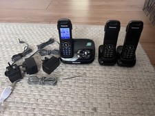 X 3 Panasonic KX-TGA850E Cordless Phone Expansion Handset KX-TG8521 KX-TG8522 