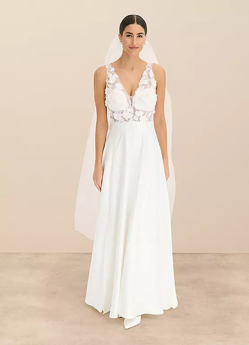 Freemans ivory floral applique - floral,