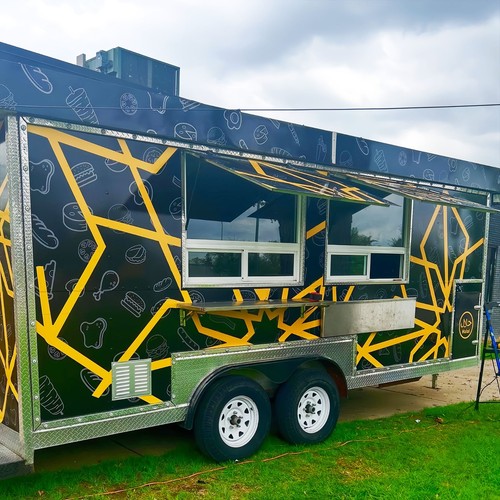 Food truck bakery trailer - truck, fast