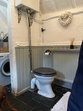 Edwardian/Victorian style toilet and wash basin for sale