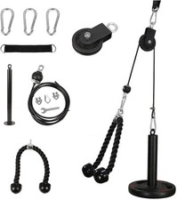 Morwealth Cable Pulley System Home Gym, LAT Pull Down Pulley System Gym Fitness