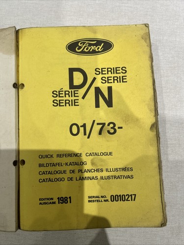 Ford parts catalogue and n - ford,