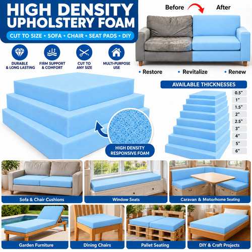 High density upholstery - high-density, foam