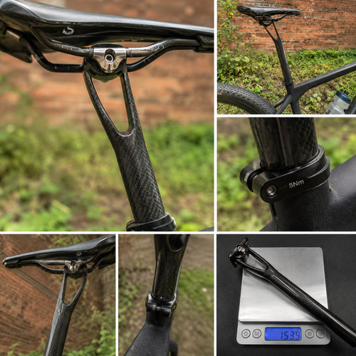 Carbon fibre seatpost setback - fibre,