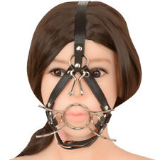 Spider O Ring Open Mouth Gag Head Harness Nose Hook Mask BDSM Bondage Adult Toy
