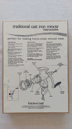 Hand operated cast - operated, iron